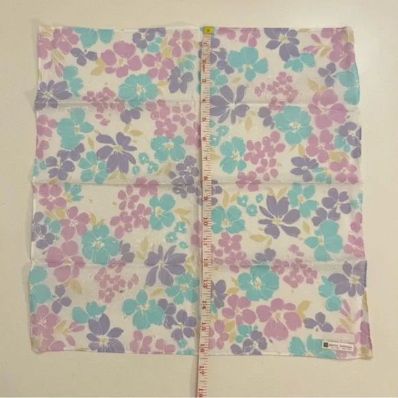 Pierre Balmain Floral Cotton Handkerchief - Picture 8 of 8